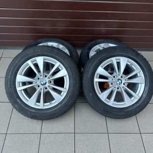 Original F45 F46 Doppelspeiche 476 reflexsilber, Wheels with pressure sensors, Continental tires r16