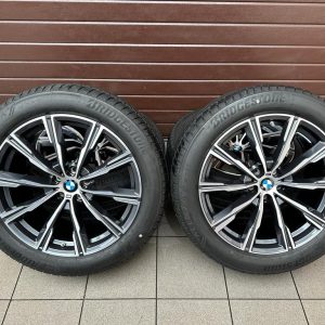 Original X5 G05 X6 G06 M Style 740 Wheels with pressure sensors, Bridgestone tires r20