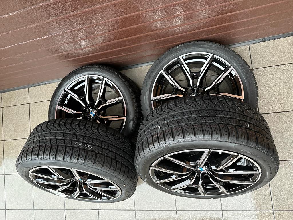 Original G26 i4 G26 M Y-Speiche 859 bicolor (jet black / glanzgedreht) Wheels with pressure sensors for winter tires Pirelli r19 - Image 2