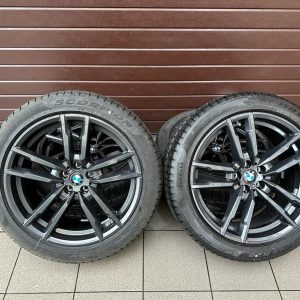 Original X3M F97 X4M F98 M Doppelspeiche 764 orbitgrey, Wheels with pressure sensors, Pirelli tires r20
