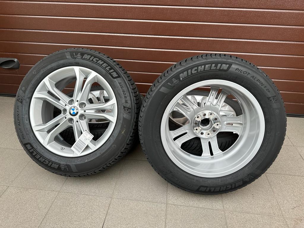 Original X3 G01 X4 G02 V-Speiche 688 reflex silver Rims with pressure sensors, Michelin winter tires r18 - Image 7
