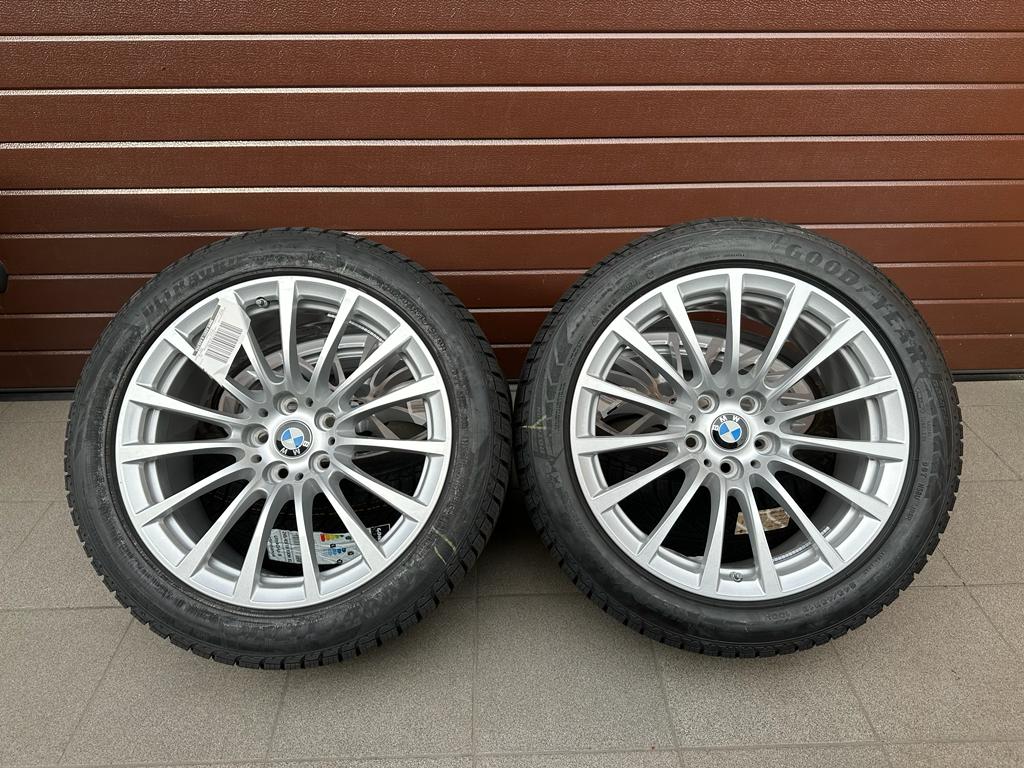 Original G30 G31 Vielspeiche 619 reflexsilber Wheels with pressure sensors, winter tires Good Year r18