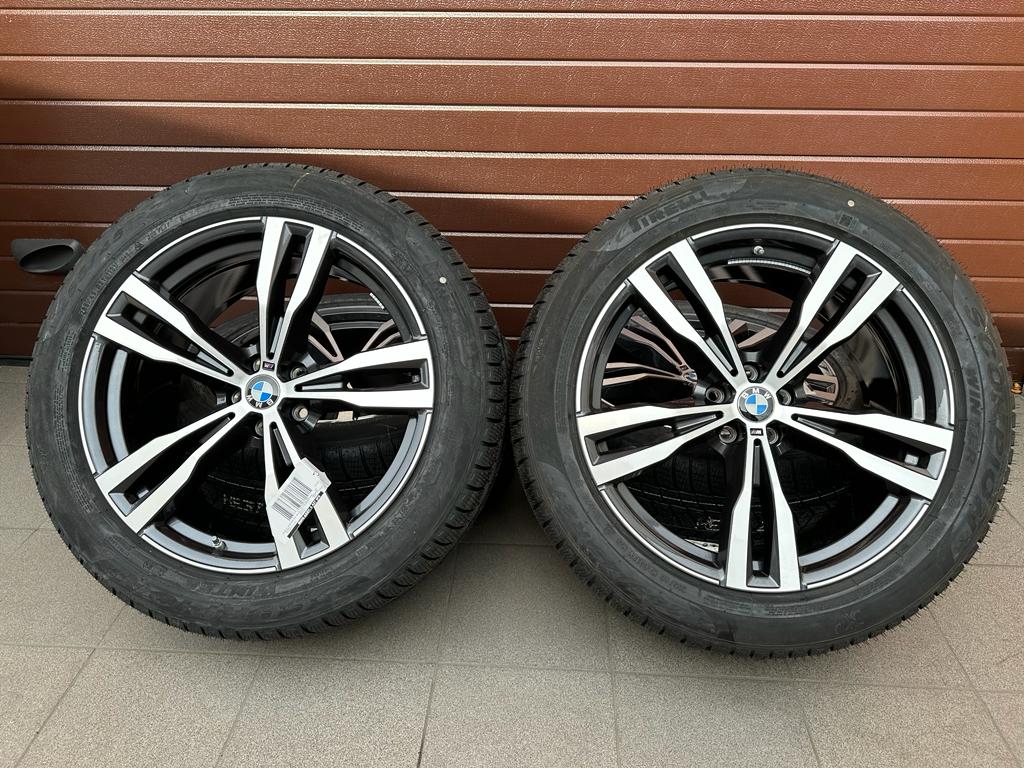 Original G07 X7 Lci M Doppelspeiche 754 bicolor (orbitgrey / glanzgedreht) Wheels with pressure sensors for winter tires Pirelli r21
