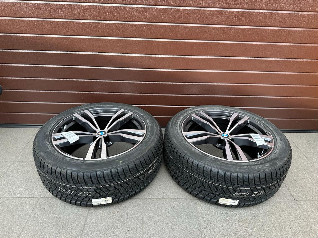 Original G07 X7 Lci M Doppelspeiche 754 bicolor (orbitgrey / glanzgedreht) Wheels with pressure sensors for winter tires Pirelli r21 - Image 5