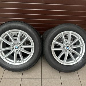 Original X5 G05 V-Spoke 618 reflex silver Wheels with pressure sensors, winter tires Nokian WRA4 r18
