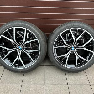 Original G30 G31 Lci M Y-Spoke 845 bicolor (jet black uni / glanzgedreht) Wheels with pressure sensors, Good Year tires r19