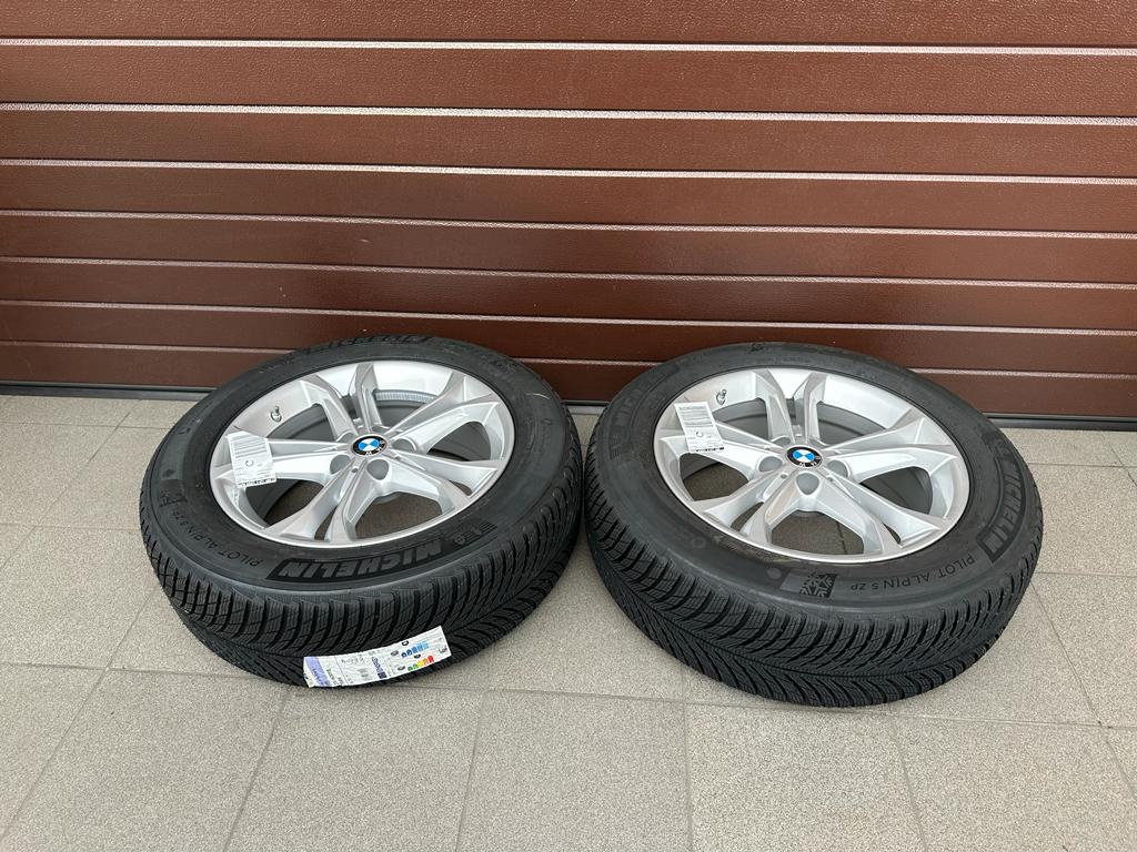 Original X3 G01 X4 G02 V-Speiche 688 reflex silver Rims with pressure sensors, Michelin winter tires r18 - Image 6