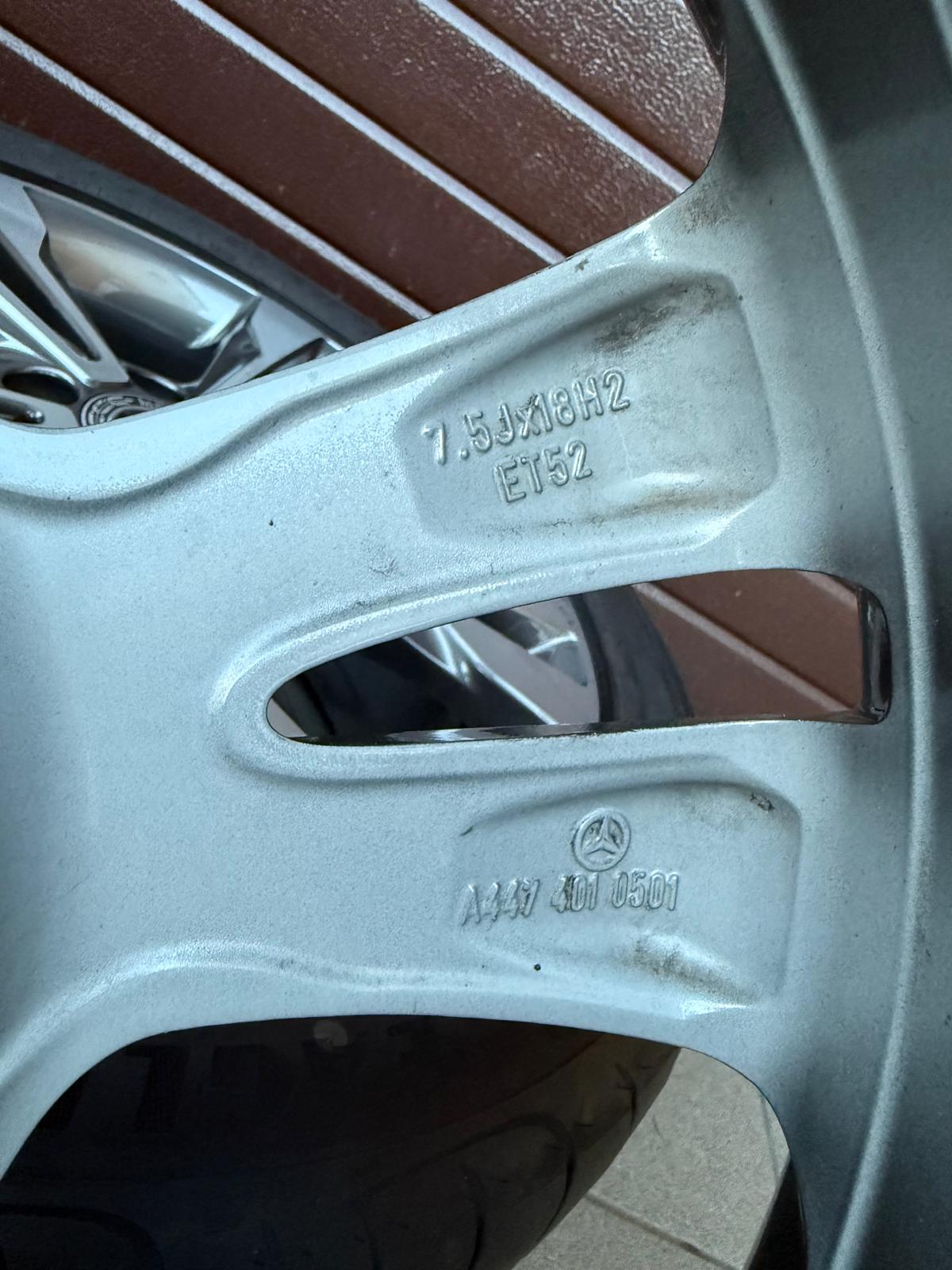 Original V Class Vito W447 W448 rims with pressure sensors, summer tires Good Year r18 - Image 5