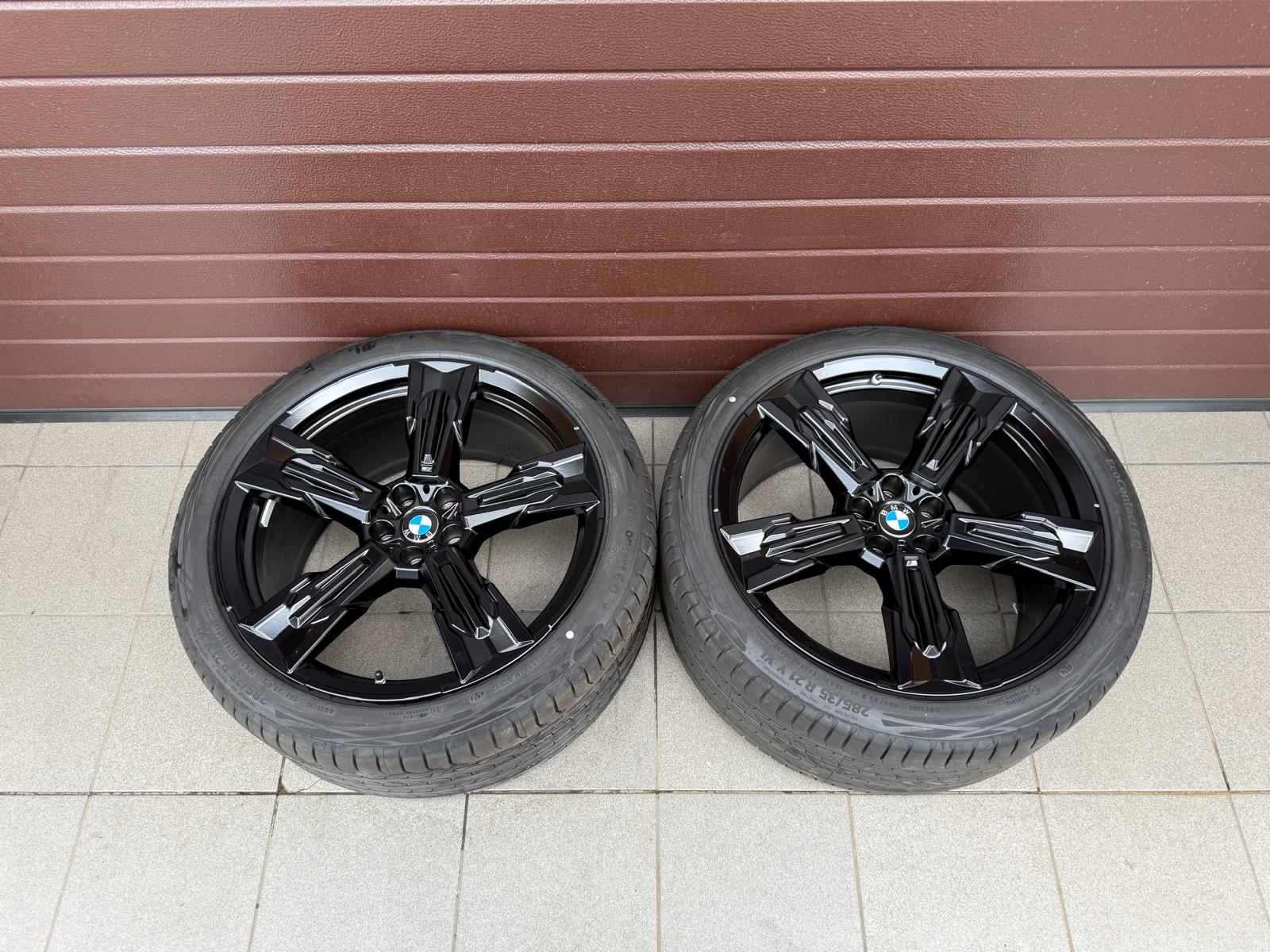 Original X3 G45 G48 Styling 1037 M Sternspeiche matt black, Wheels with pressure sensors, Continental tires R21 - Image 6