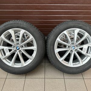 Original X7 G07 Lci V-Spoke 750 reflex silver Wheels with pressure sensors, winter tires r20