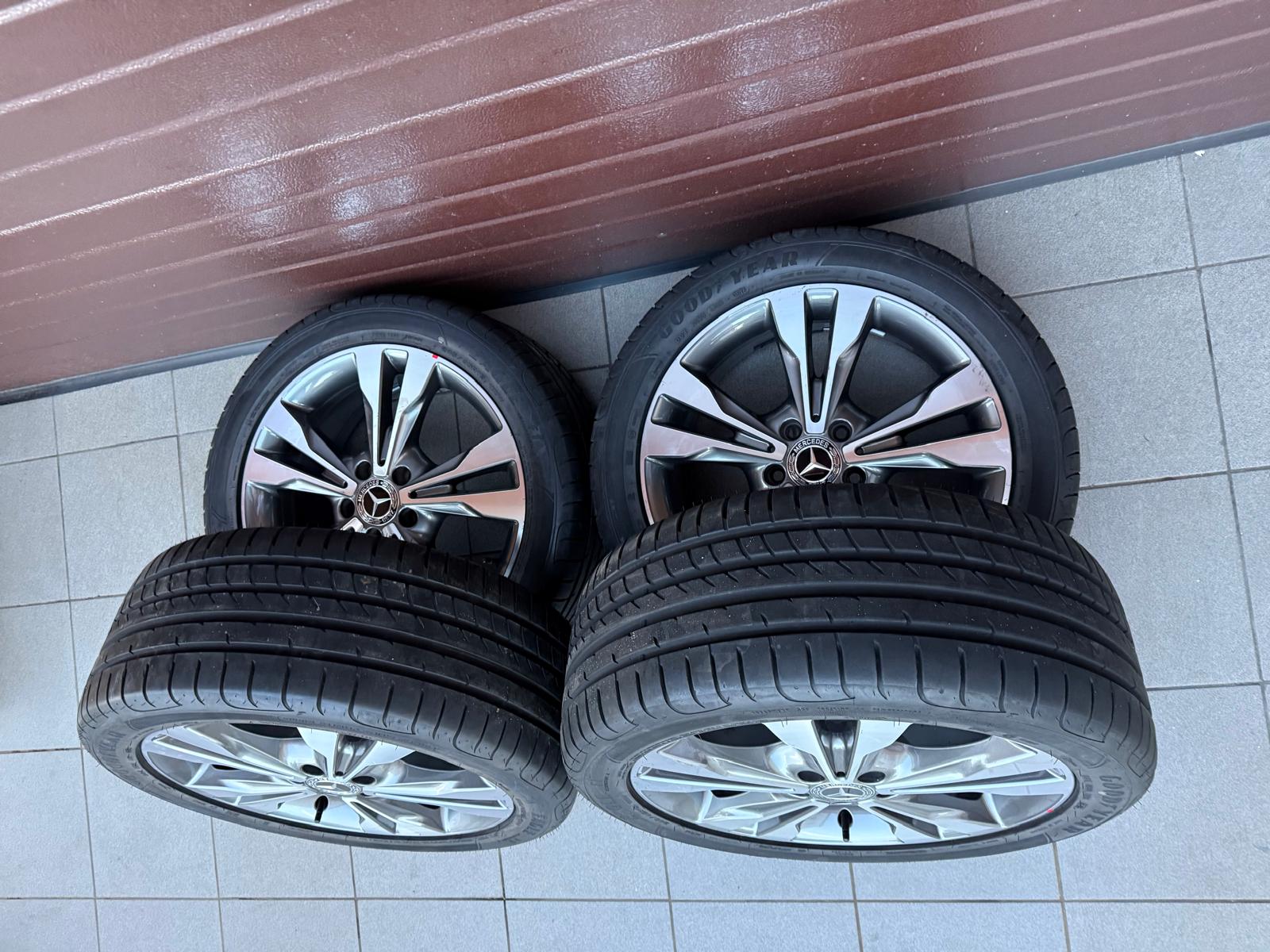 Original V Class Vito W447 W448 rims with pressure sensors, summer tires Good Year r18 - Image 2