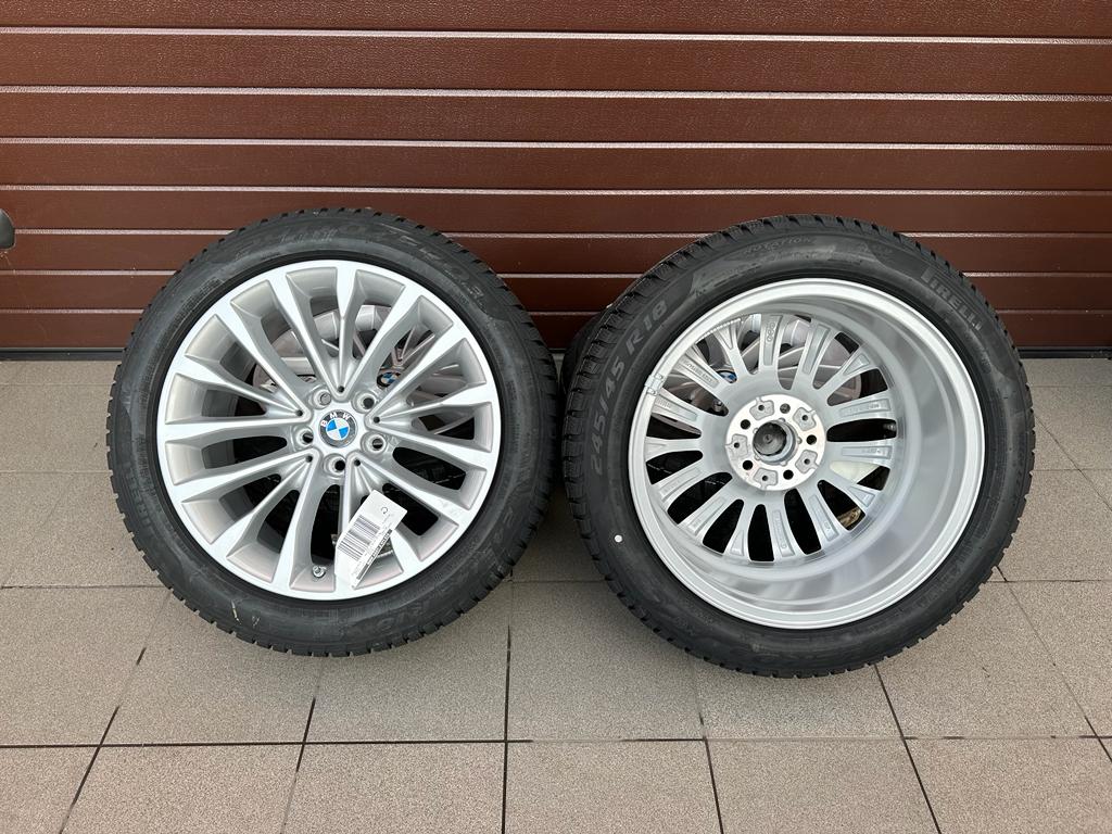 Original G30 G31 W-Spoke 632 reflex silver, Rims with pressure sensors for winter tires Pirelli r18 - Image 7