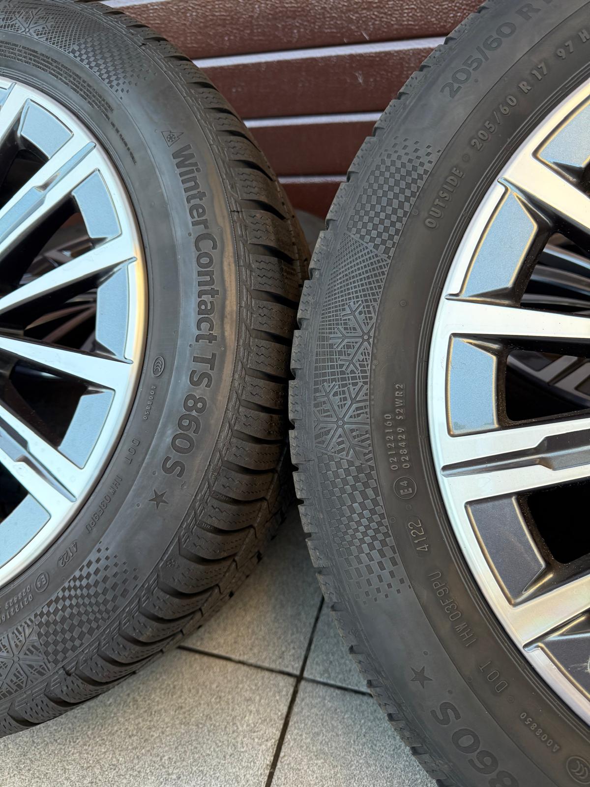 Original U06 Active Tourer 2 series, Styling 833 V-Spoke Wheels with pressure sensors, winter tires Continental r17 - Image 5
