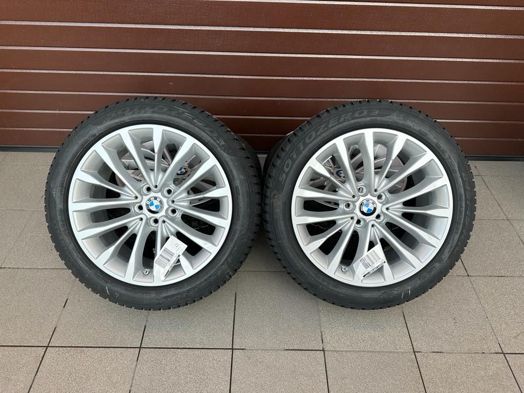 Original G30 G31 W-Spoke 632 reflex silver, Rims with pressure sensors for winter tires Pirelli r18