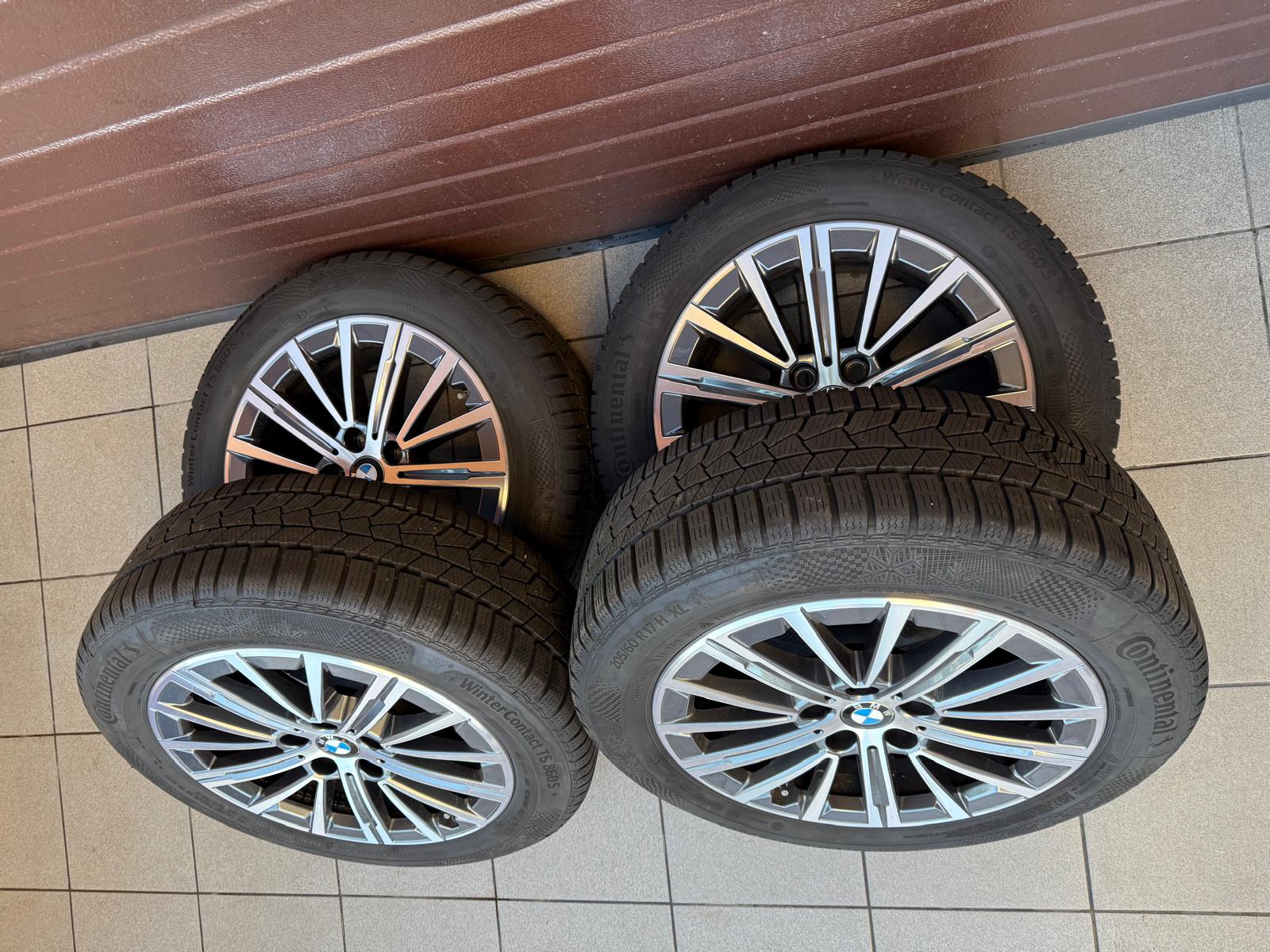 Original U06 Active Tourer 2 series, Styling 833 V-Spoke Wheels with pressure sensors, winter tires Continental r17 - Image 2