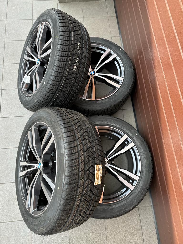 Original G07 X7 Lci M Doppelspeiche 754 bicolor (orbitgrey / glanzgedreht) Wheels with pressure sensors for winter tires Pirelli r21 - Image 3