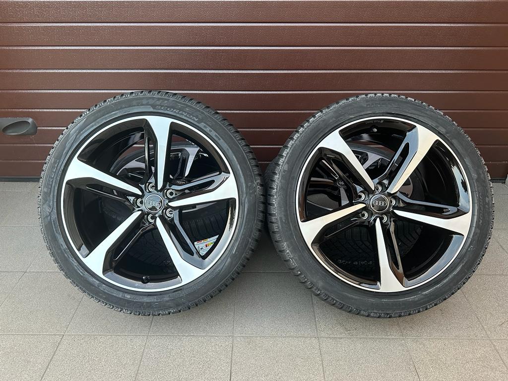 Original Q7 SQ7 Wheels with Pirelli Scorpion Winter 2 tires r21