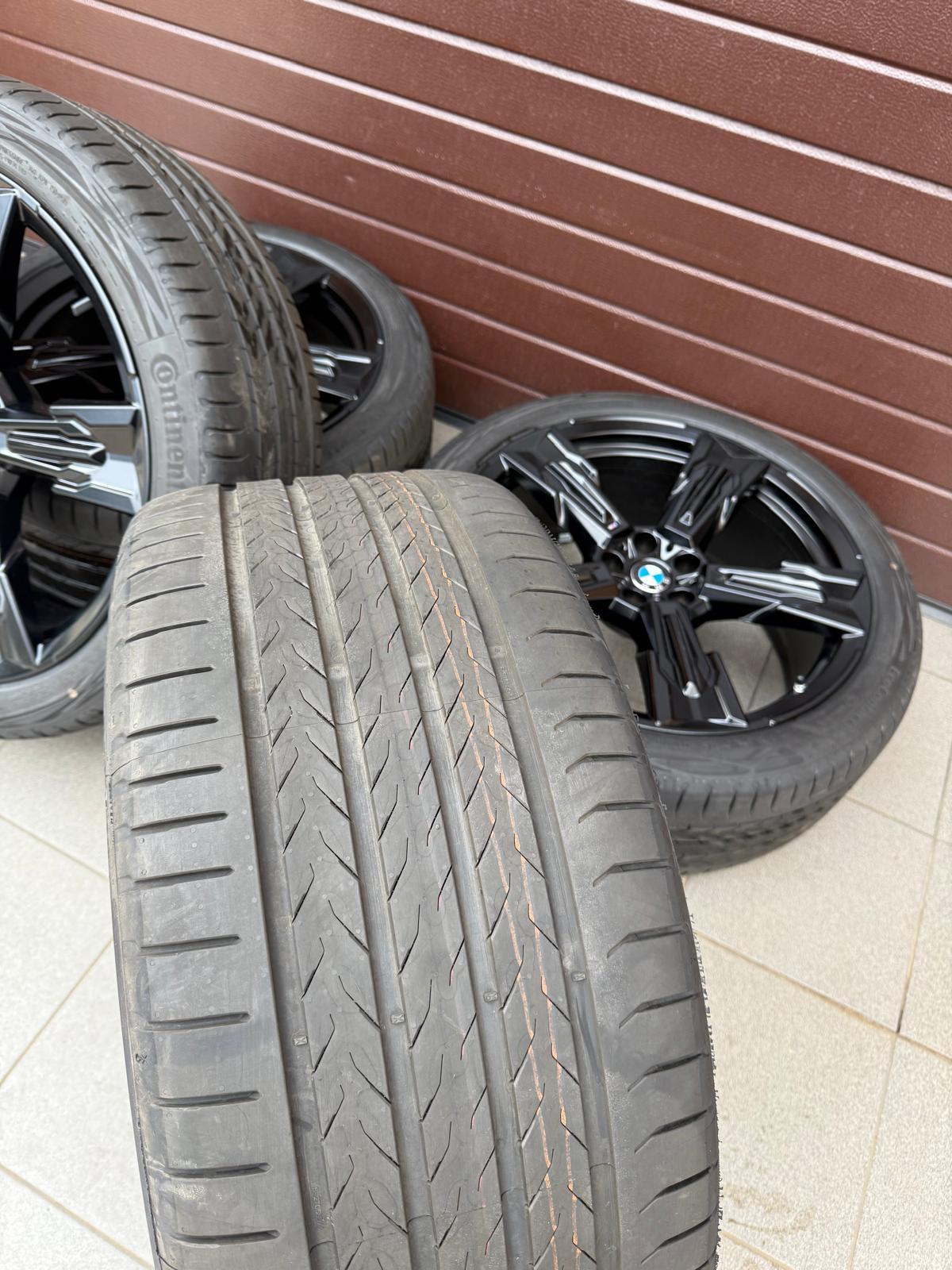 Original X3 G45 G48 Styling 1037 M Sternspeiche matt black, Wheels with pressure sensors, Continental tires R21 - Image 7