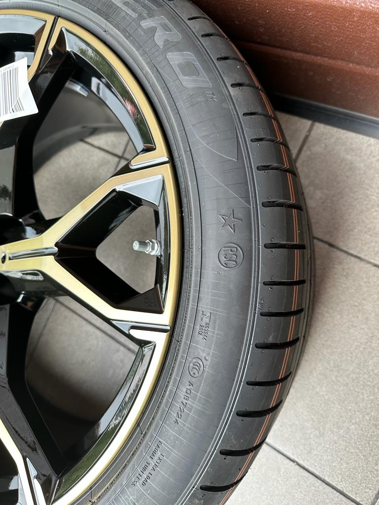Original G05 X5 G06 X6 M Y-Spoke 741 bicolor (night gold / polished) Wheels with pressure sensors, Pirelli summer tires r21 - Image 6