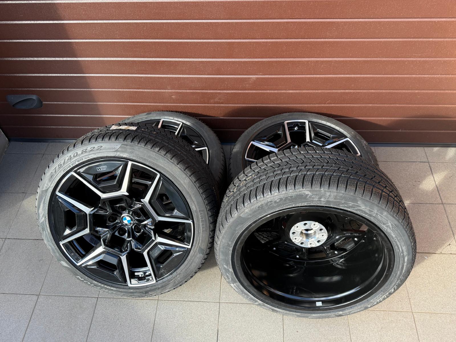 Original G09 XM Styling 922M Black Wheels with pressure sensors, Winter tires Pirelli r22 - Image 7