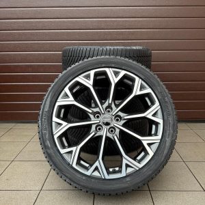 Original A6 S6 rims with pressure sensors, for winter tires Yokohama r20