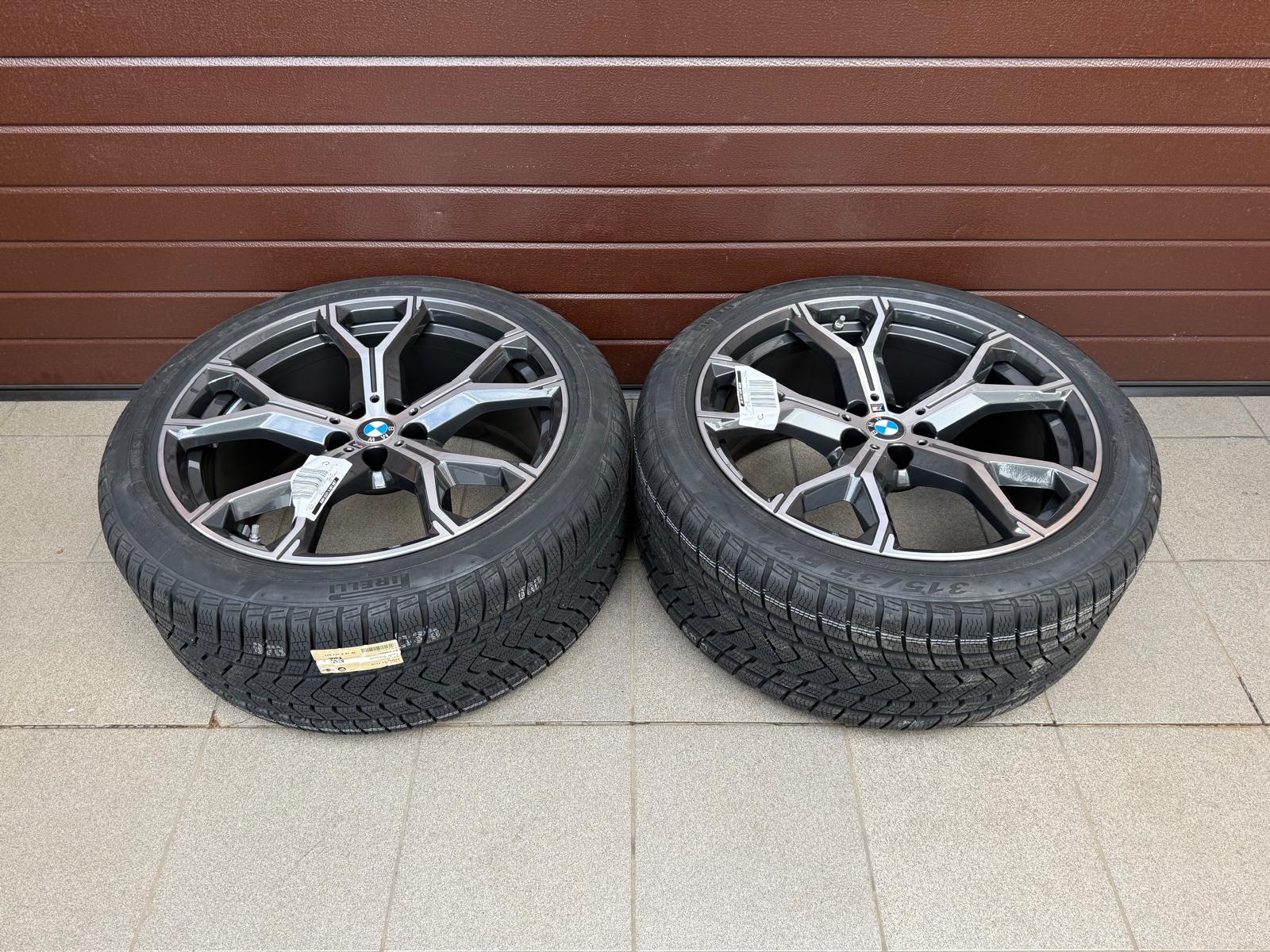 Original New X5 G05 X6 G06 Lci M Y-Spoke 741 bicolor (orbit gray / polished) Wheels with pressure sensors, for Pirelli winter tires r21 - Image 5