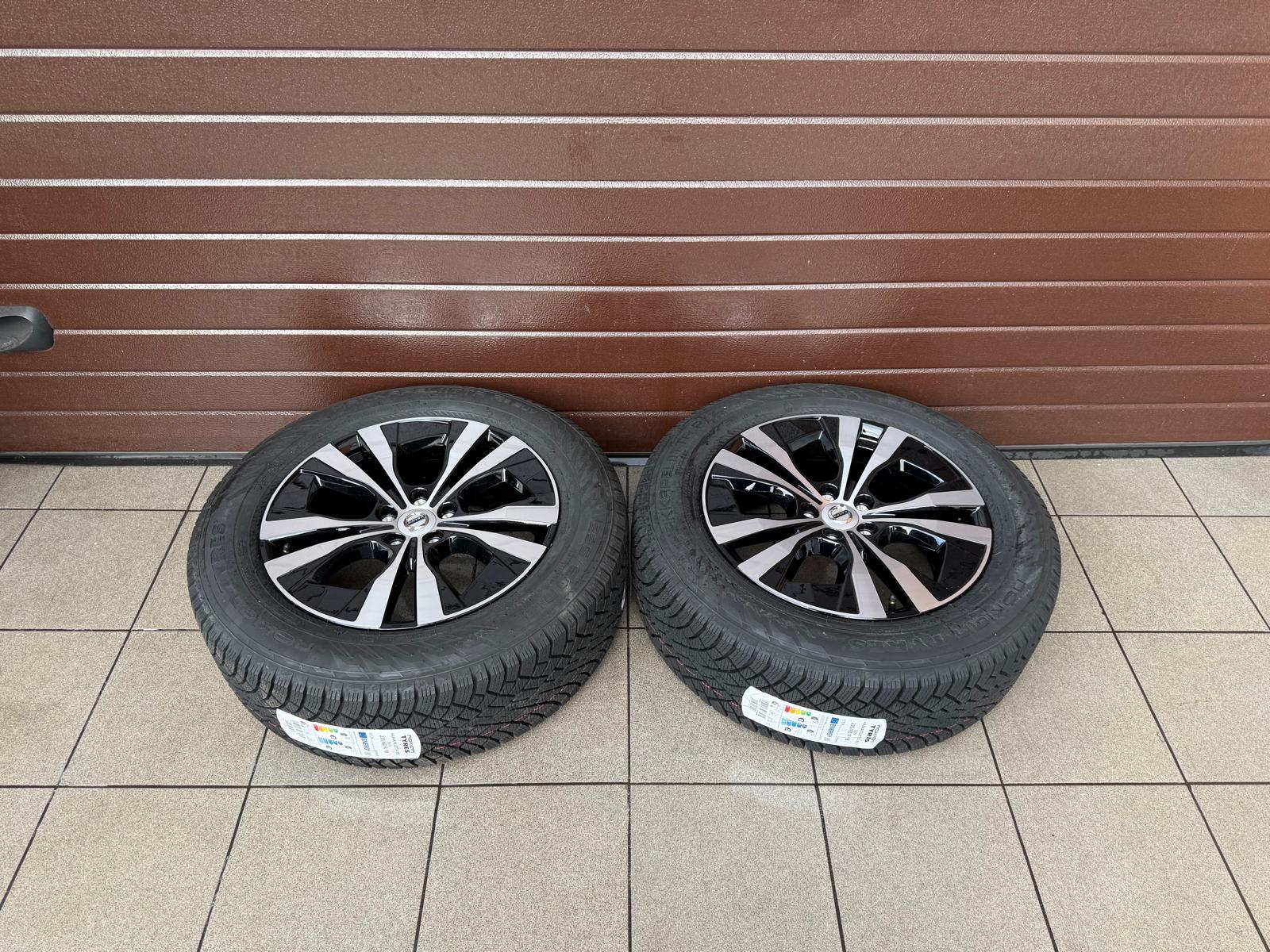 Original Xc60 5-Double Spoke Black Diamond Cut Aluminum, Wheels with Nokian winter tires r18 - Image 6