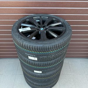 Original X5 G05 X6 G06 Lci M Performance Sternspeiche 749 jet black matt, Wheels with pressure sensors, Tires Continental r22