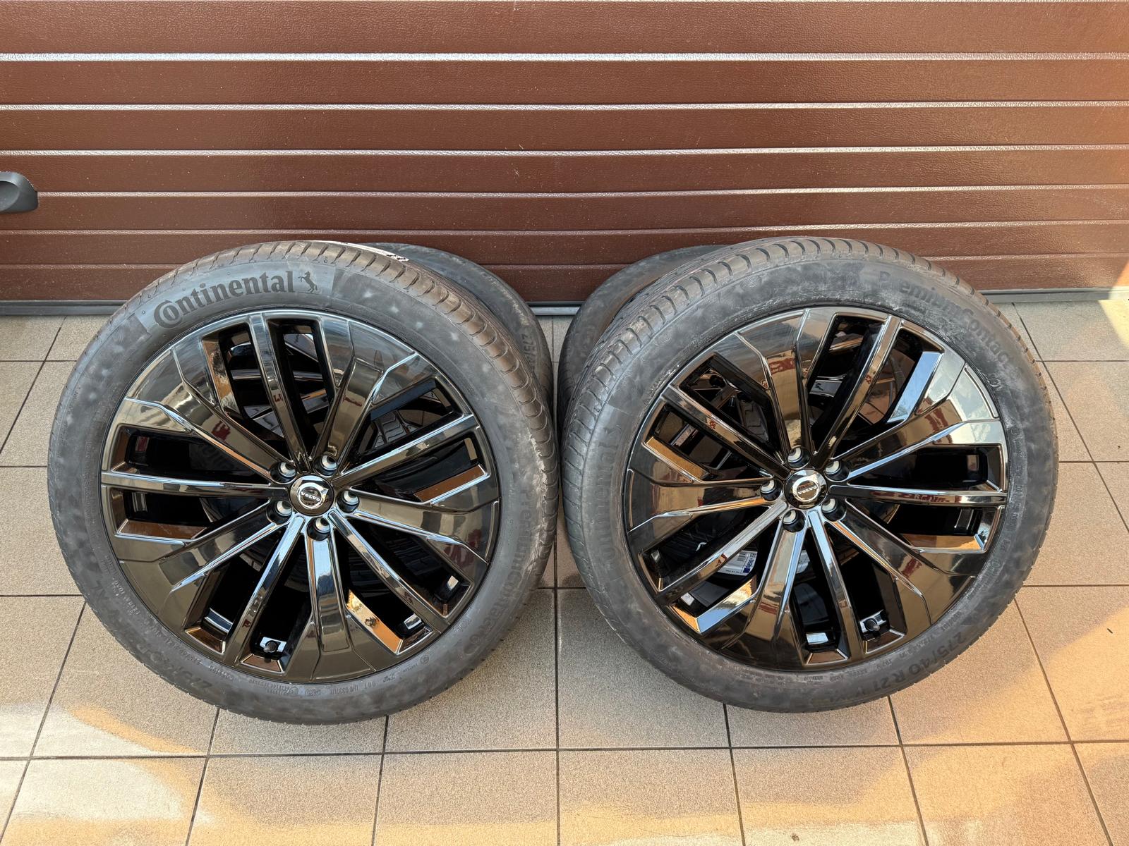 Original Volvo XC90 Black Edition Facelift Wheels with Tires Continental r21