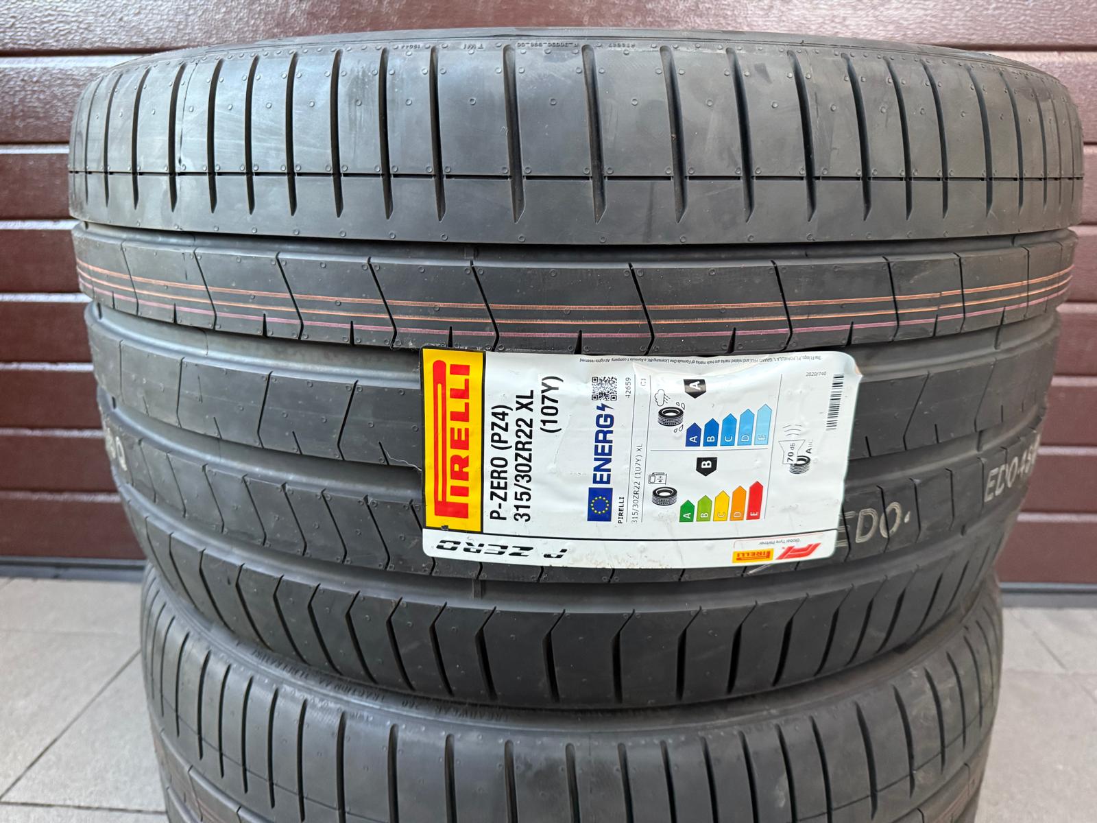 315/30r22 Pirelli P-Zero (PZ4) XL Summer tires 2pcs - Image 2