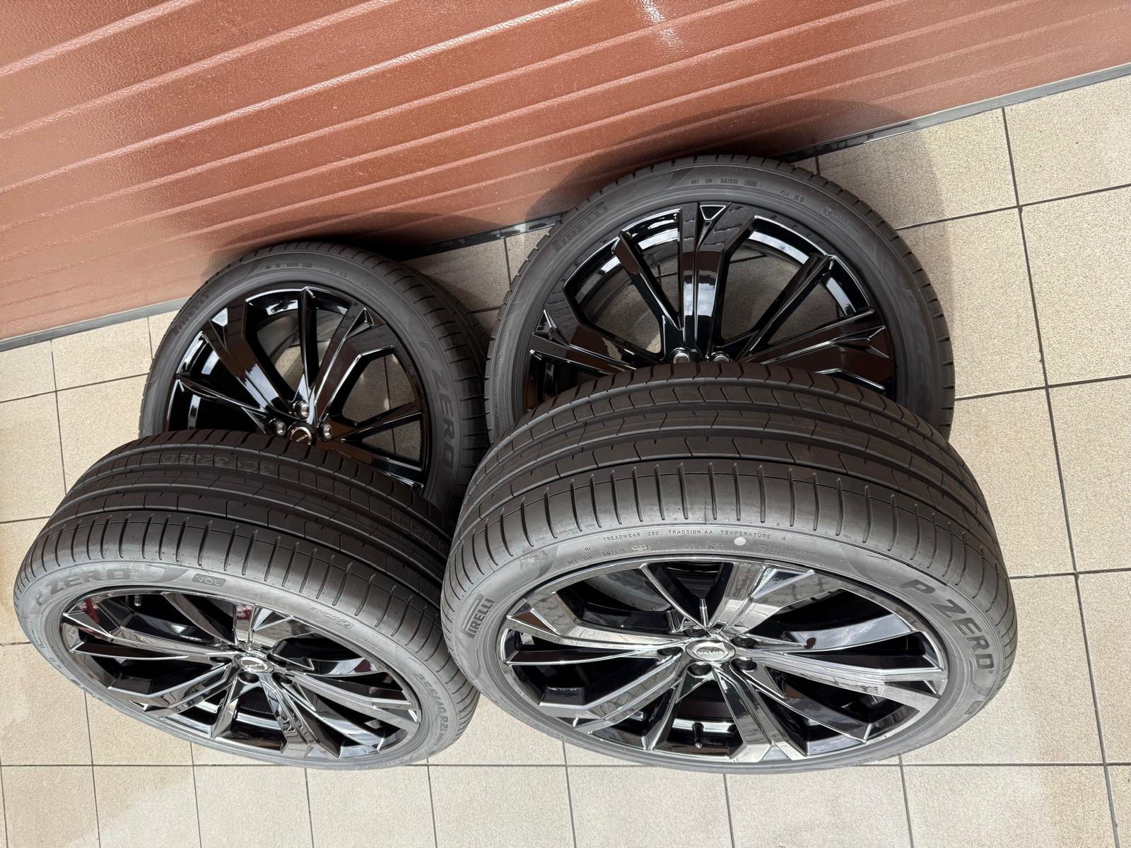 Original Xc60 Black Facelift rims with summer tires Pirelli r21 - Image 2