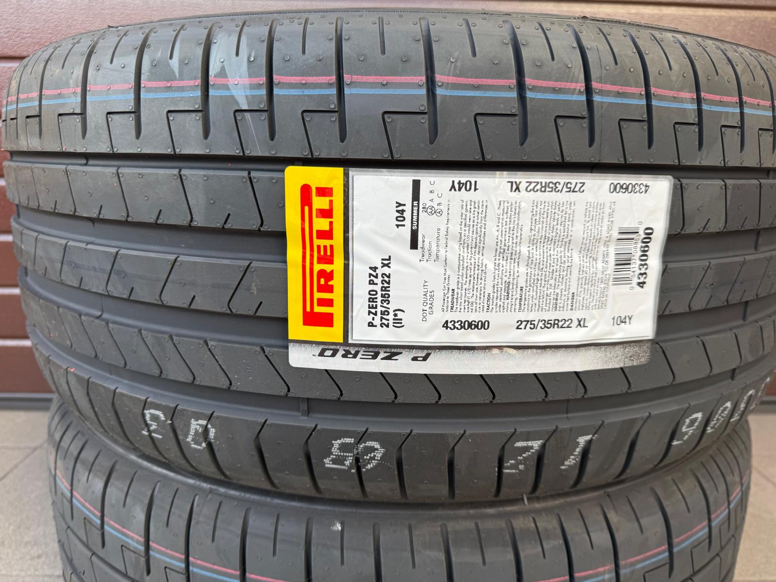 275/35r22 Pirelli P Zero Sport XL (II*) Summer tires 2pcs - Image 2