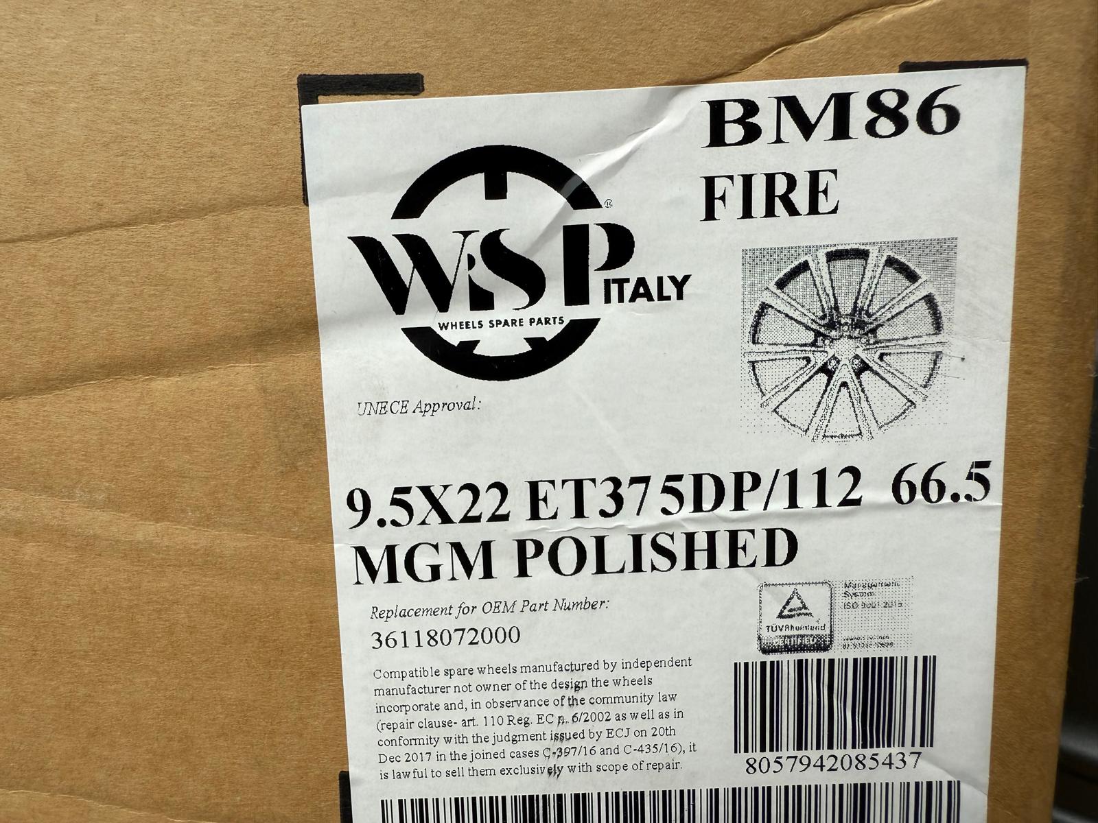 WSP Italy wheels MGM POLISHED, Fits G05 X5 LCI G06 X6 LCI - Image 4