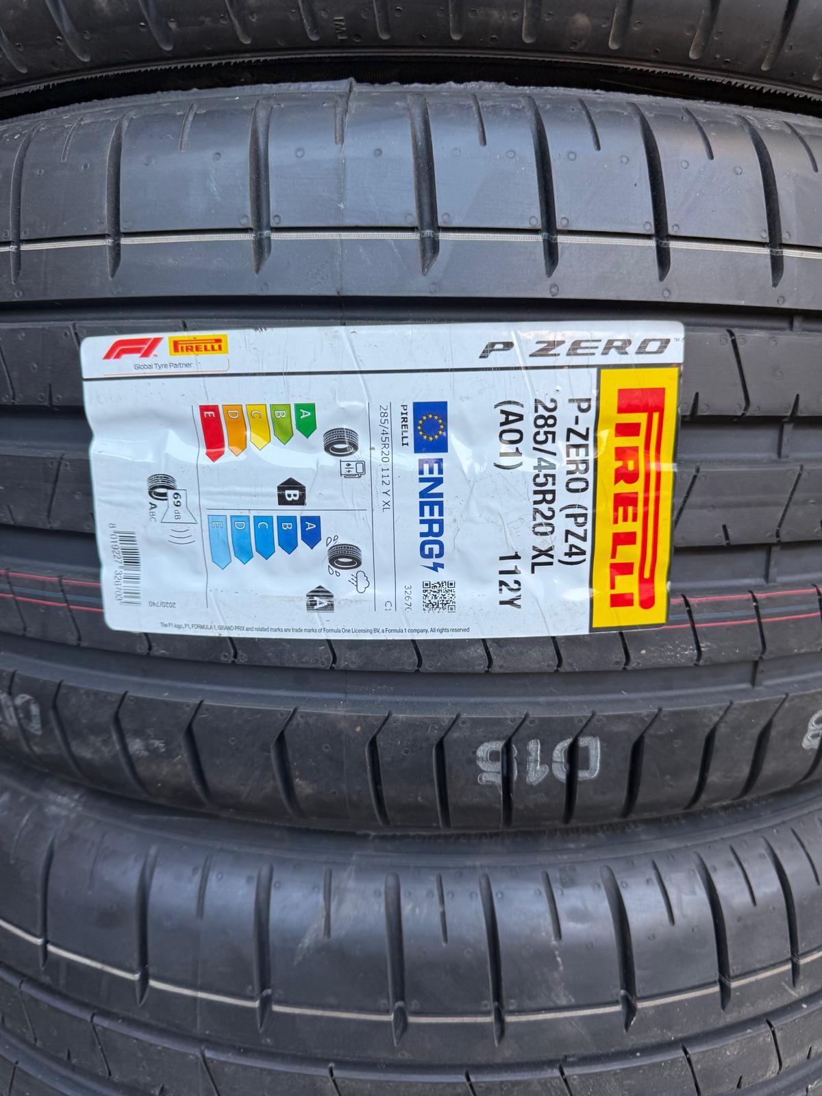 285/45r20 112Y Pirelli P-ZERO (PZ4) AO1 XL summer tires - Image 2