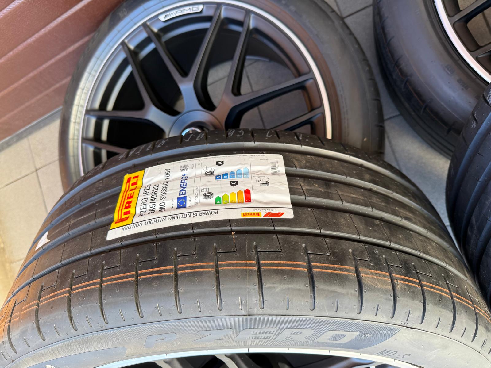 Original AMG 63 GLE / GLE Coupe W167, Wheels with pressure sensors, Tires Pirelli P-Zero r22 - Image 5