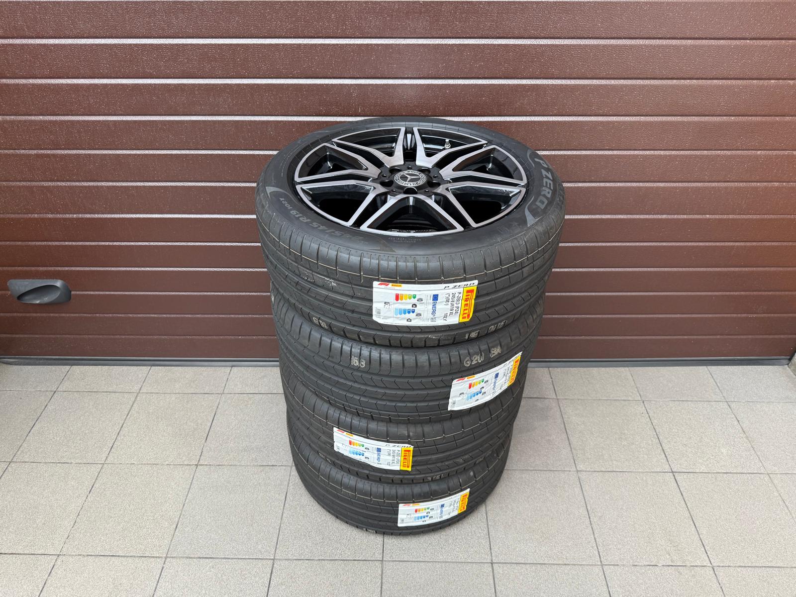 Original AMG 7 double spokes W447 W448 V-Class Wheels, with pressure sensors, New Pirelli tires r19 - Image 2