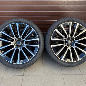 Original XC90 Facelift 7 Double Spoke Diamond Cut Wheels with tires Pirelli P-Zero r22