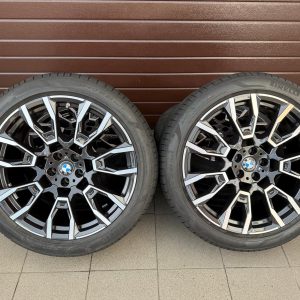 Original X5 G05 X6 G06 LCI M V-Speiche 915 bicolor (midnight gray / glanzgedreht) Wheels with pressure sensors, Pirelli P-Zero r21
