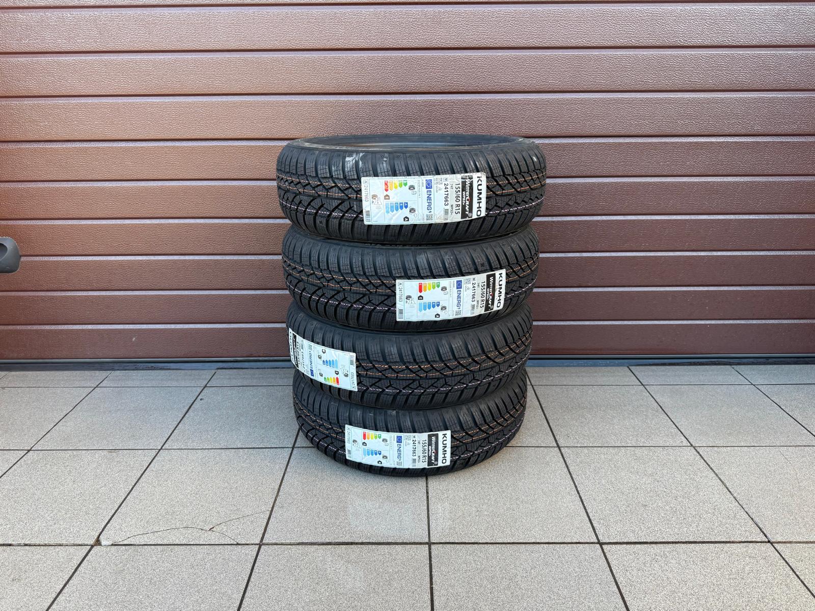 155/60r15 KUMHO WinterCRAFT WP52+ 74T Winter tire set