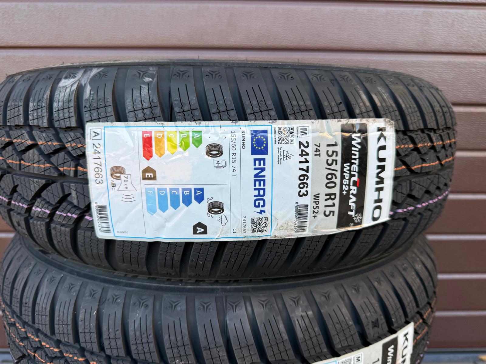 155/60r15 KUMHO WinterCRAFT WP52+ 74T Winter tire set - Image 2