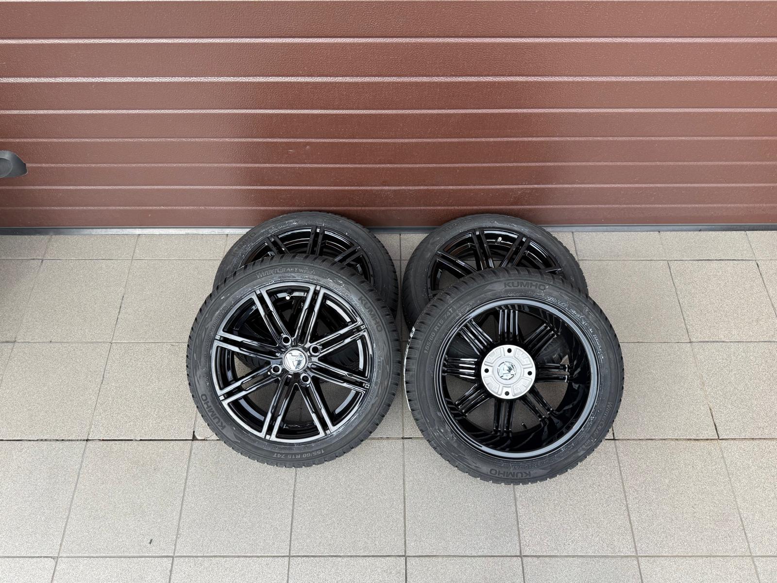 Original Aixam Vision Style Black Wheels For New Winter Tires Kumho r15 - Image 5