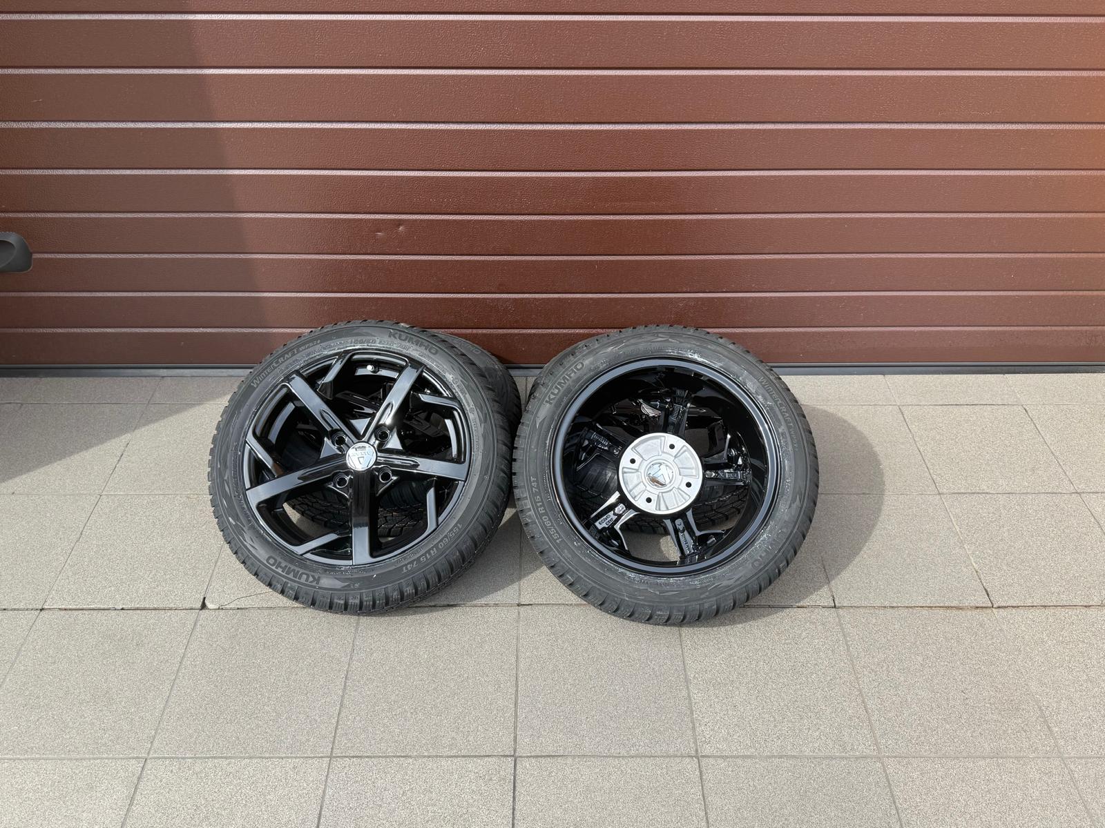 Original Aixam Seven Style Black Wheels For New Winter Tires Kumho r15 - Image 6