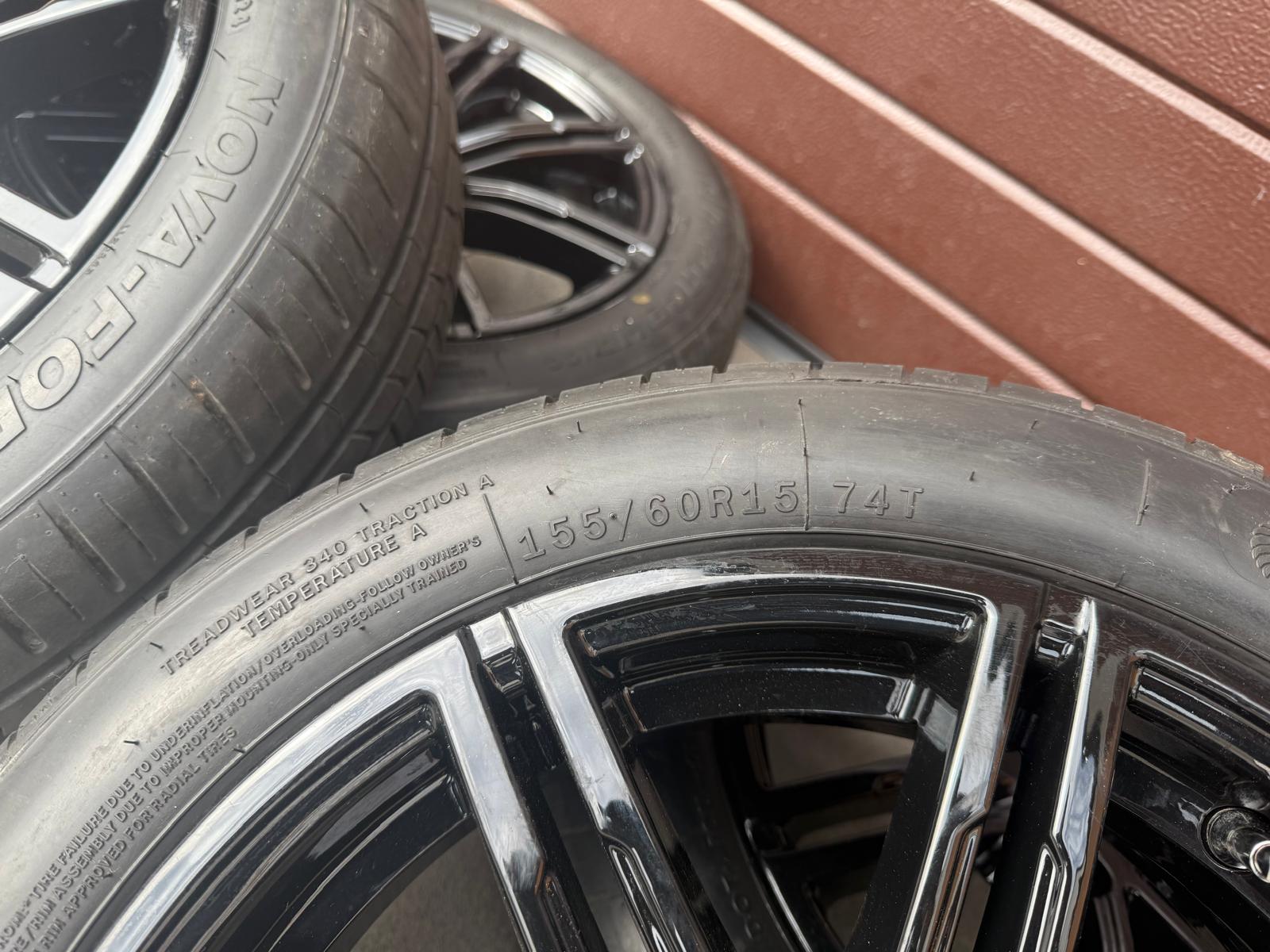 Original Aixam Vision Style Black Wheels With Summer Tires r15 - Image 4
