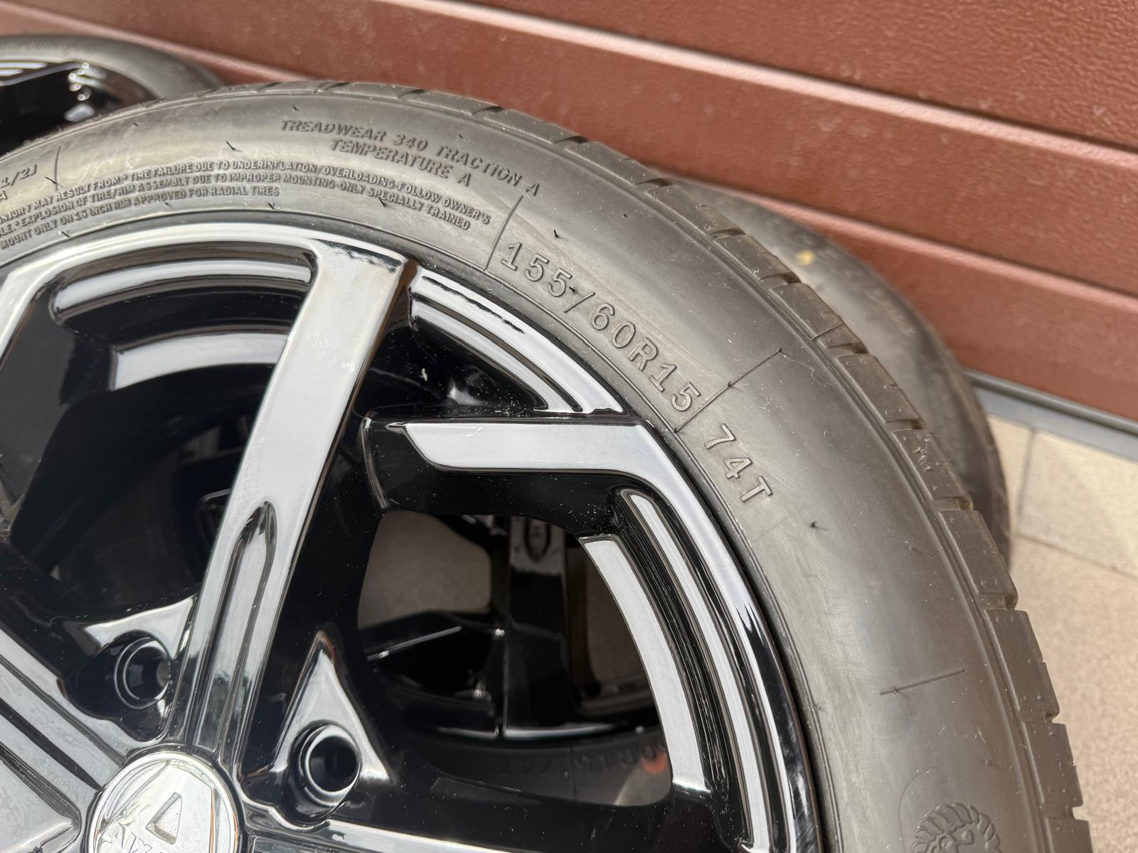 Original Aixam Seven Style Black Wheels With Summer Tires r15 - Image 5