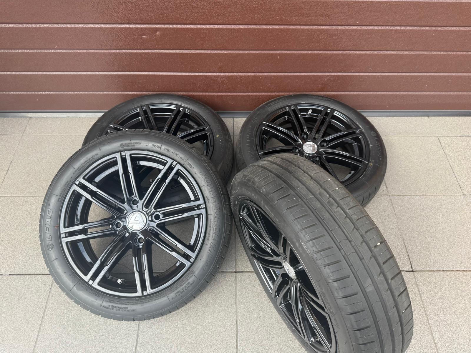 Original Aixam Vision Style Black Wheels With Summer Tires r15