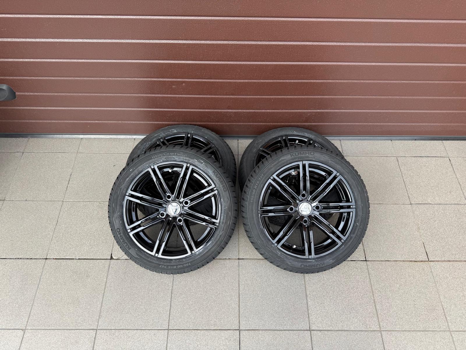 Original Aixam Vision Style Black Wheels For New Winter Tires Kumho r15 - Image 4