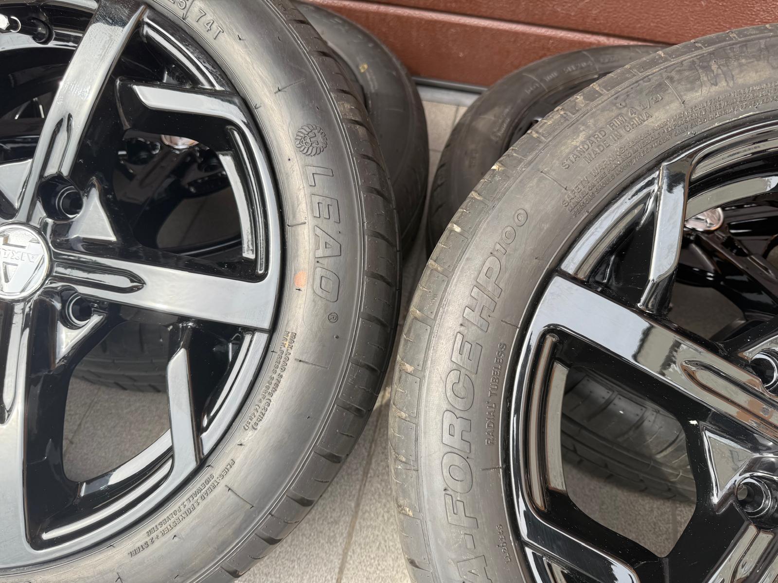 Original Aixam Seven Style Black Wheels With Summer Tires r15 - Image 3