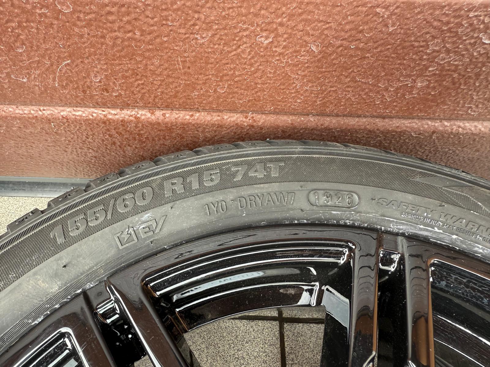 Original Aixam Vision Style Black Wheels For New Winter Tires Kumho r15 - Image 7
