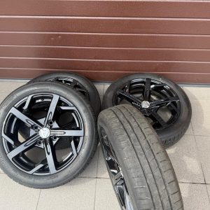 Original Aixam Seven Style Black Wheels With Summer Tires r15