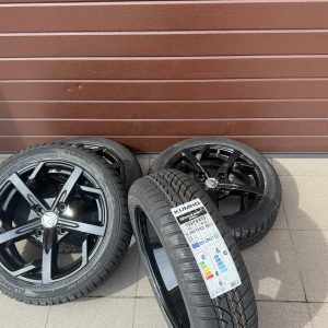 Original Aixam Seven Style Black Wheels For New Winter Tires Kumho r15